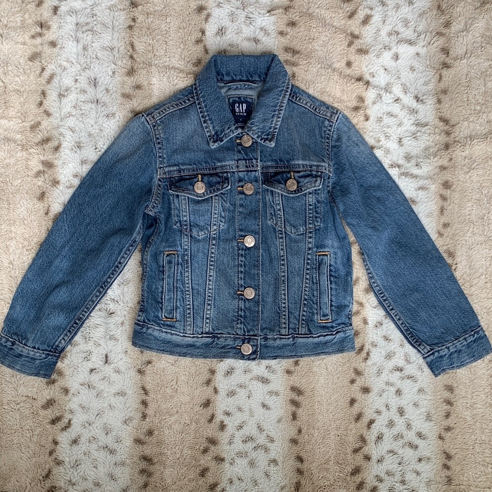 GAP Kids Classic Blue Jean Jacket Size S